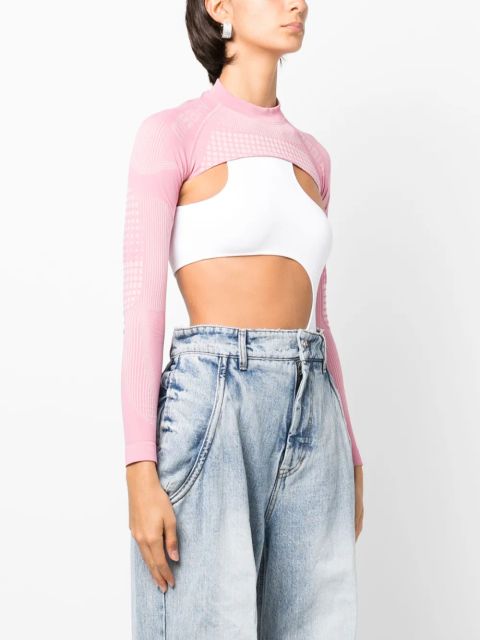 MISBHV logo-print long-sleeve performance t-shirt - Pink