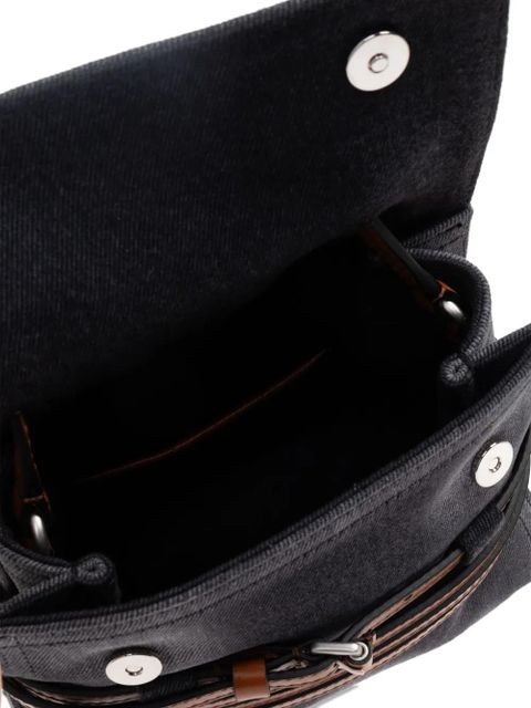 Moschino Tie Me denim belted mini bag - Grey