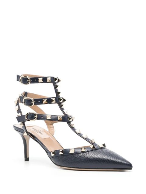 Valentino Garavani Rockstud 65mm leather pumps - Blue