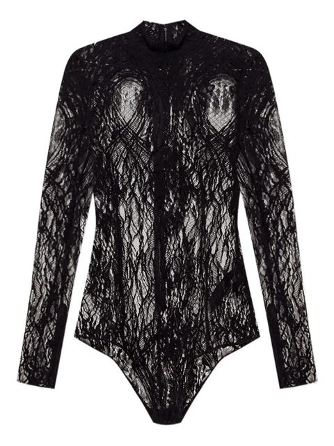 Balmain lace high-neck bodysuit - Black - zdjęcie produktu nr 1