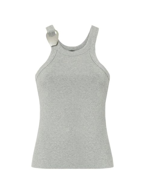 PINKO ring-detail tank top - Grey - zdjęcie produktu nr 1