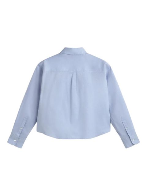 Weekend Max Mara long-sleeve cotton shirt - Blue - zdjęcie produktu nr 2