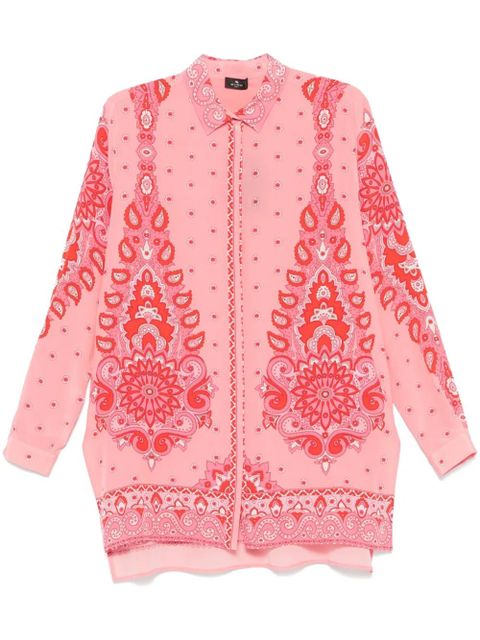ETRO paisley floral-print shirt - Pink - zdjęcie produktu nr 1