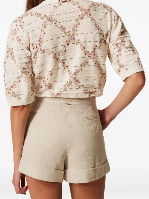 TWINSET floral-pattern cardigan - Neutrals