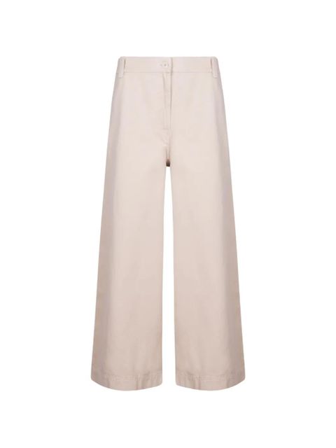 Weekend Max Mara cotton trousers - Neutrals - zdjęcie produktu nr 1