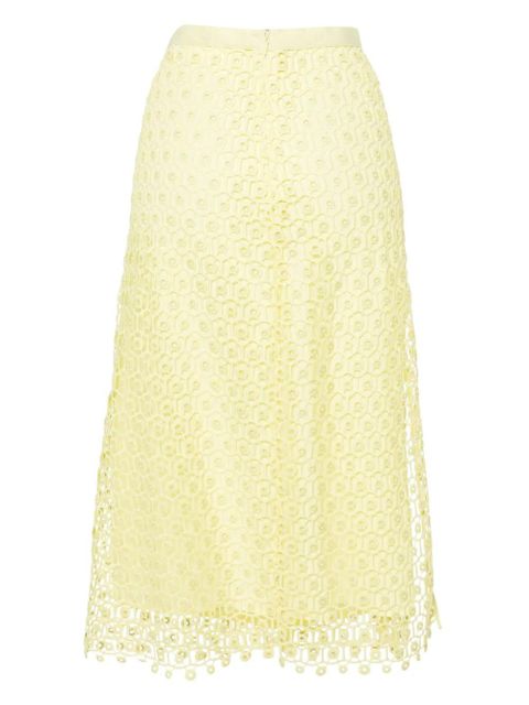 Simkhai Karolina open-knit midi skirt - Green - zdjęcie produktu nr 2