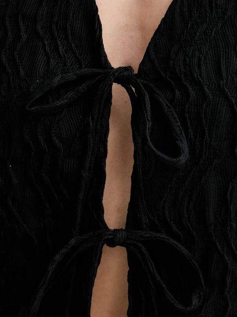 Answear.LAB kamizelka i spodnie damski kolor czarny