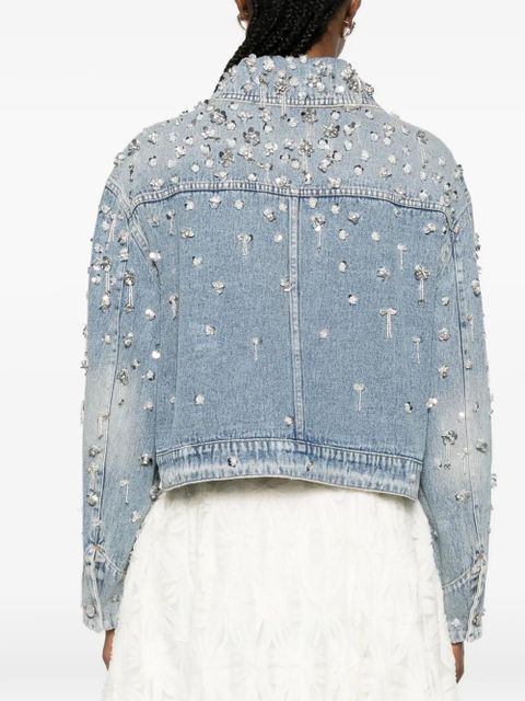 Simkhai Hollywood embellished chest-pocket jacket - Blue