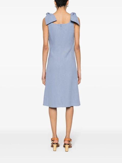 Chloé linen midi dress - Blue - zdjęcie produktu nr 2