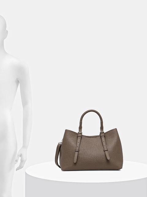 Answear.LAB torebka skórzana kolor beżowy