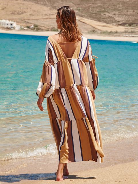 BY CABO - Luźna sukienka w pasy Mykonos - zdjęcie produktu nr 2