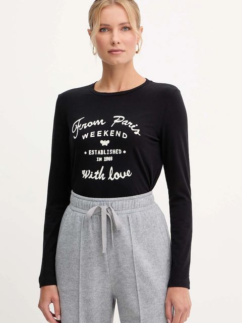 Weekend Max Mara longsleeve ALIAS kolor czarny 2525946042600 - zdjęcie produktu nr 1