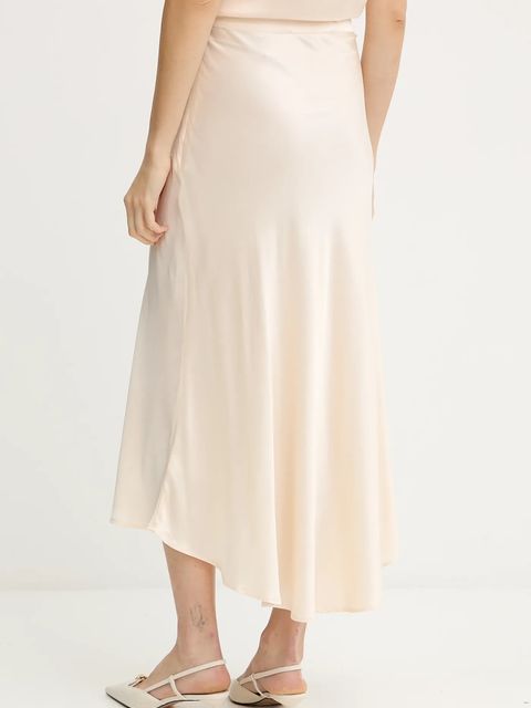 Silvian Heach spódnica FAREMI kolor beżowy midi rozkloszowana GPA25324LO