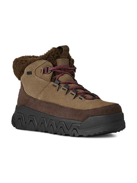 UGG śniegowce skórzane Terretrail Cozy Lace kolor brązowy 1158210.DDC