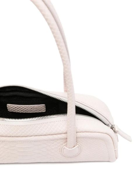 Marge Sherwood snakeskin-embossed shoulder bag - Pink