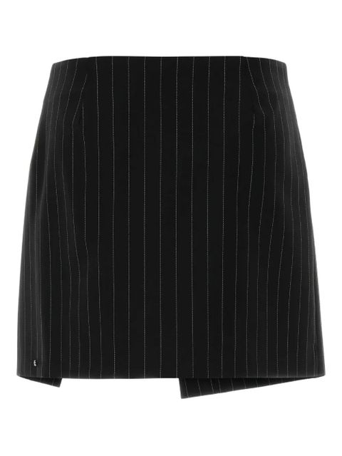 Sportmax embroidered pinstripe-pattern mini skirt - Black - zdjęcie produktu nr 2