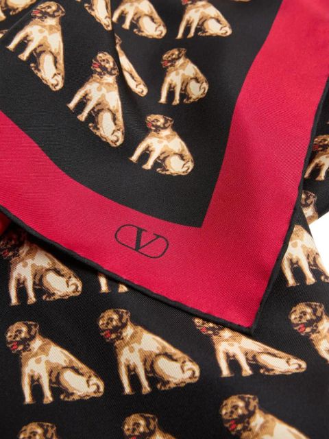 Valentino Garavani Petit Charles scarf - Black - zdjęcie produktu nr 2