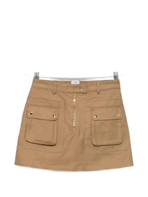 Casablanca flap-pocket mini skirt - Neutrals - zdjęcie produktu nr 1
