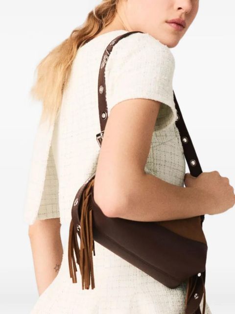 Maje tweed-effect shirt - Neutrals