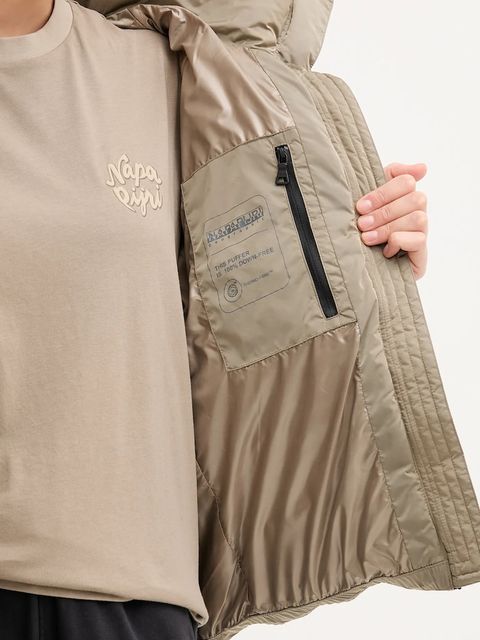 Napapijri kurtka A-Glane kolor zielony zimowa NP0A88Z4N1T1