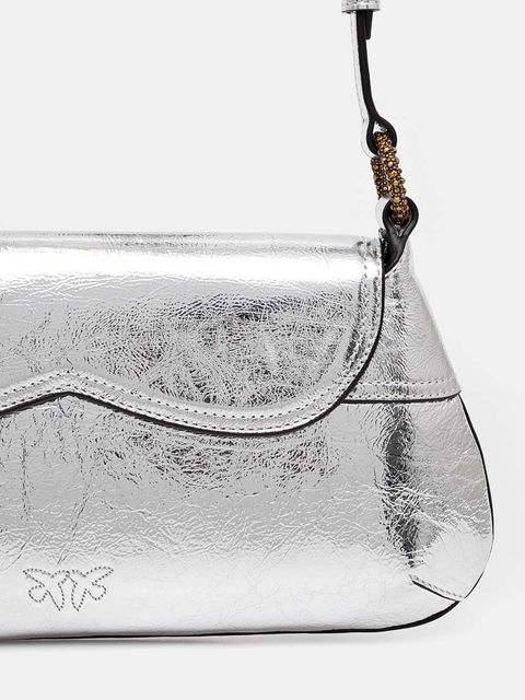 Pinko torebka kolor srebrny 103763 A1VB