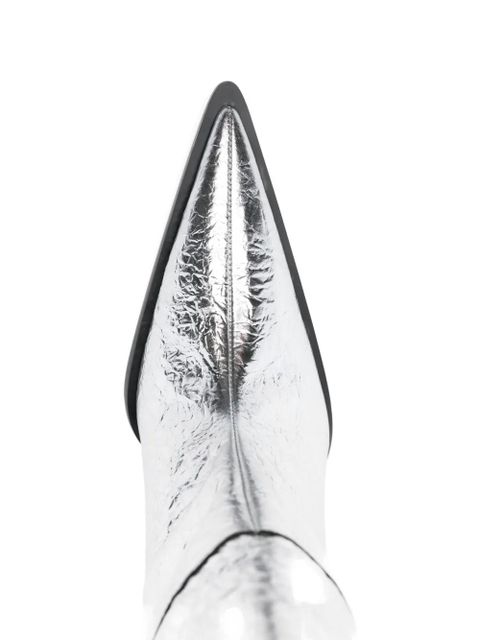 Coperni pointed cowboy boot - Silver