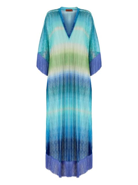 Missoni fringed kaftan - Blue - zdjęcie produktu nr 1