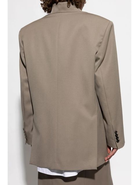 The Attico wool gabardine blazer - Neutrals