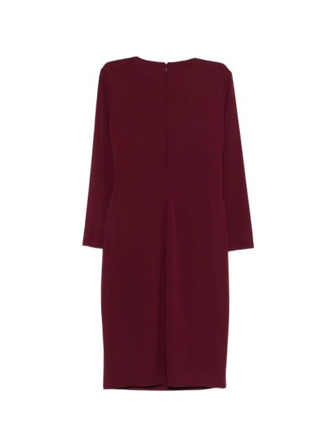 Lauren Ralph Lauren draped buckle midi dress - Red - zdjęcie produktu nr 2