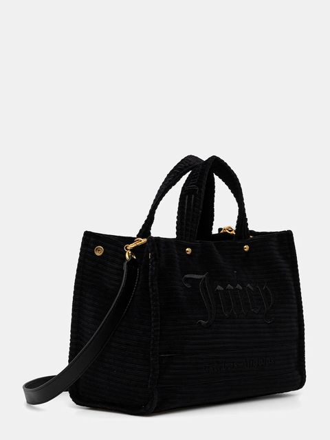 Juicy Couture torebka Iris Velvet kolor czarny BIJIR8941WC9