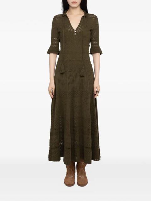 Zadig&Voltaire lace-details maxi dress - Green - zdjęcie produktu nr 2