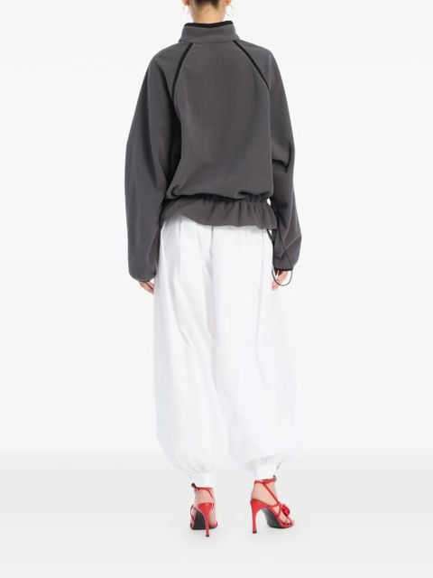 ROTATE BIRGER CHRISTENSEN half-zip fleece sweater - Grey