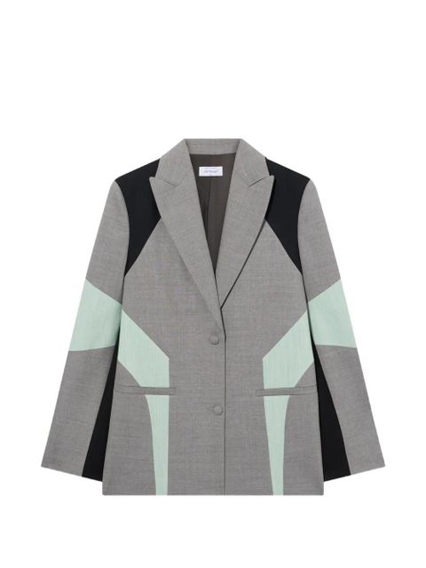 Off-White colour-block blazer - Grey - zdjęcie produktu nr 1