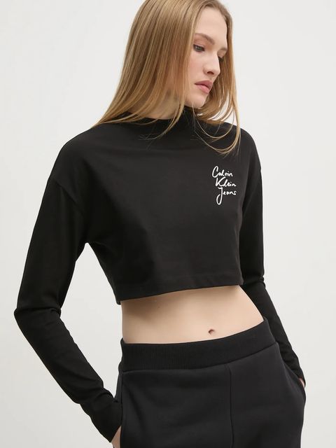 Calvin Klein Jeans longsleeve bawełniany - zdjęcie produktu nr 1
