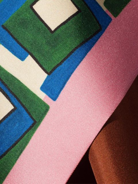 Miu Miu printed scarf - Blue - zdjęcie produktu nr 2