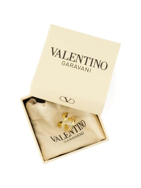 Valentino Garavani crystal-embellishment ring - Gold