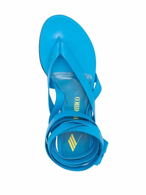 The Attico Beth flat thong sandals - Blue
