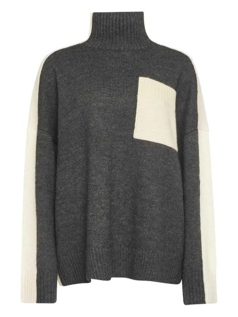 JW Anderson panelled high-neck sweater - Grey - zdjęcie produktu nr 1