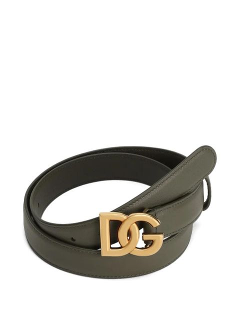 Dolce & Gabbana logo-buckle belt - Green