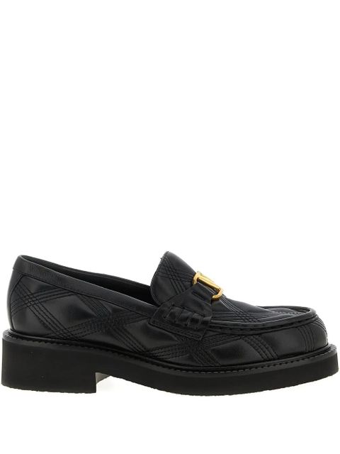 Valentino Garavani VLogo Signature quilted loafers - Black