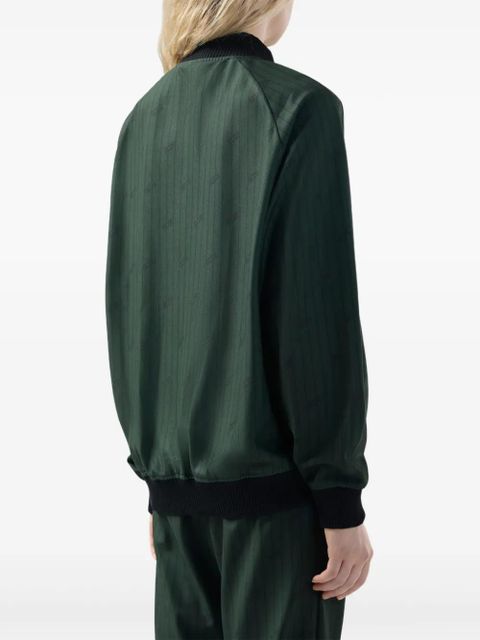 GCDS pinstripe logo-patch Jacket - Green