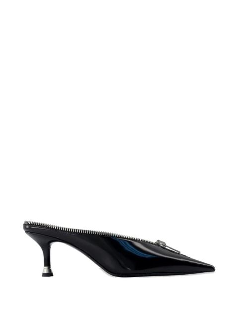 Alexander Wang Akila pointed-toe zip mules - Black - zdjęcie produktu nr 1