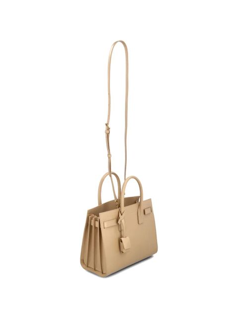 Saint Laurent top-handle leather bag - Neutrals