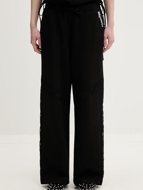 Karl Lagerfeld Jeans spodnie dresowe damskie z bawełną - zdjęcie produktu nr 2