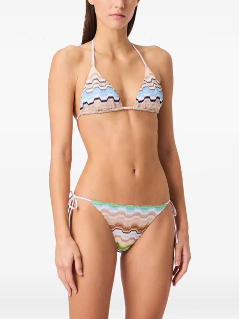 Missoni zigzag bikini set - White