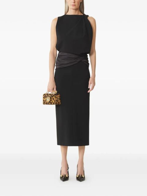 Lanvin open-back midi dress - Black - zdjęcie produktu nr 2