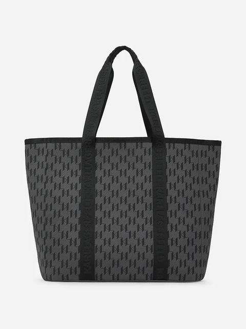 Karl Lagerfeld torebka bawełniana kolor czarny A2M50016 - zdjęcie produktu nr 1