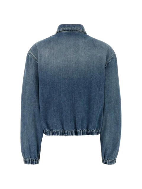 Prada zip cotton jacket - Blue - zdjęcie produktu nr 2
