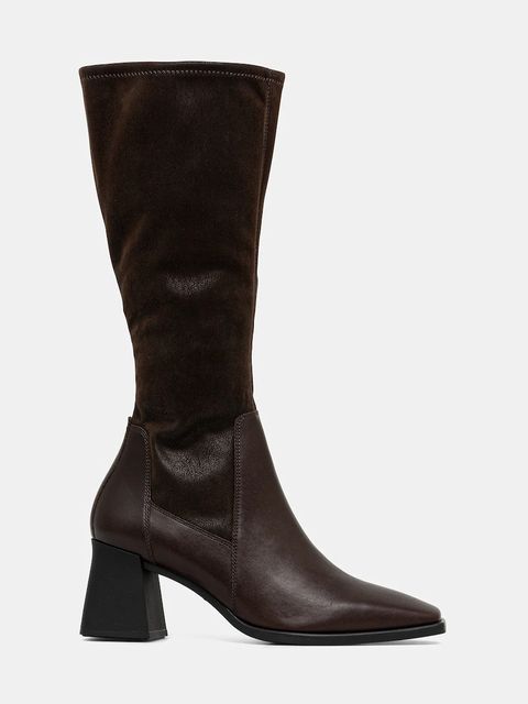 Vagabond Shoemakers kozaki skórzane HEDDA damskie kolor brązowy na słupku 5602-202-35 - zdjęcie produktu nr 2