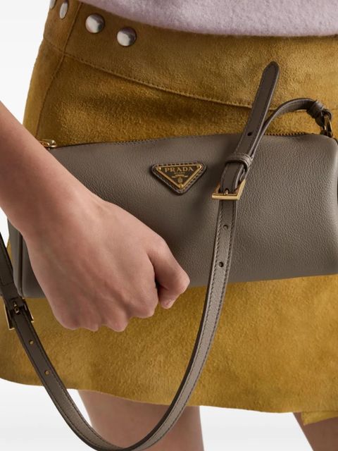 Prada leather shoulder bag - Grey - zdjęcie produktu nr 2